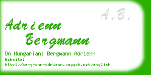 adrienn bergmann business card